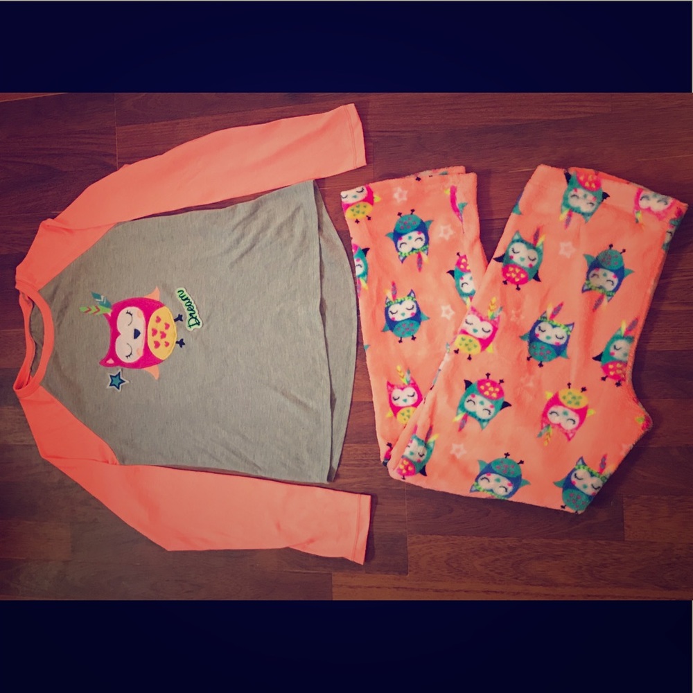 girls long sleeve pajama set